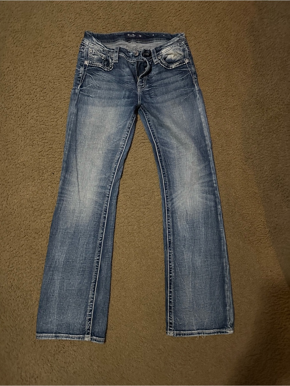 Miss Me Blue Faded Bootcut Jeans